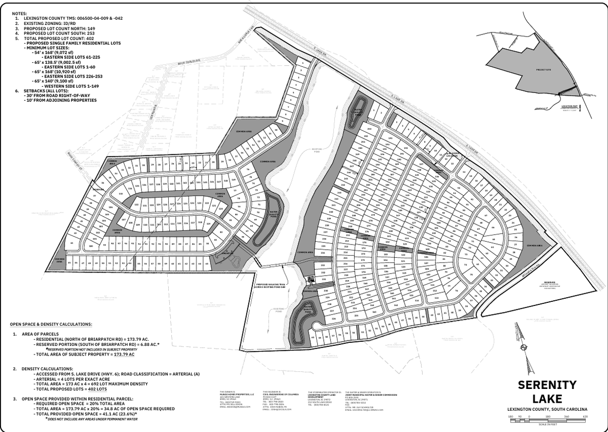 A rendering of the proposed Serenity Lake subdivision in Red Bank.