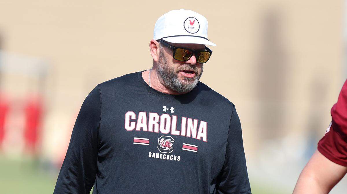 South Carolina offensive line coach Randy Clements 