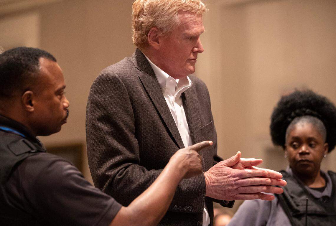 Alex Murdaugh was found guilty on all four counts at the Colleton County Courthouse in Walterboro on Thursday, March 2, 2023. Andrew J. Whitaker/The Post and Courier/Pool