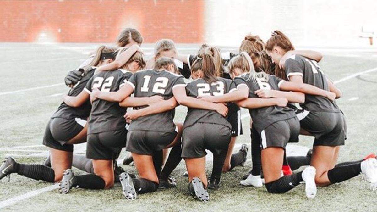 River Bluff soccer team gather before one of their matches this season. The Gators are undefeated and nationally-ranked going into Thursday’’s match again Lexington