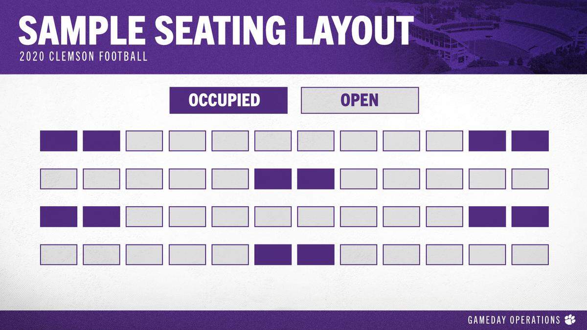 A rendering of what fan seating might look like at Clemson football games.