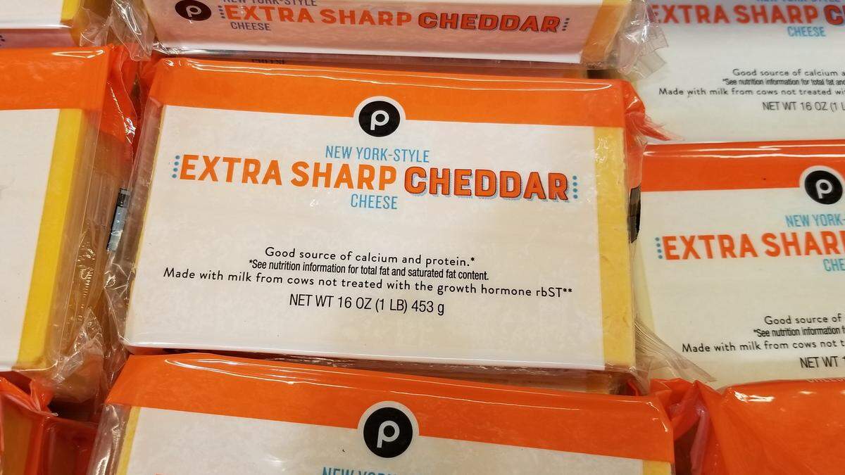 Publix New York-Style Extra Sharp Cheddar Cheese.