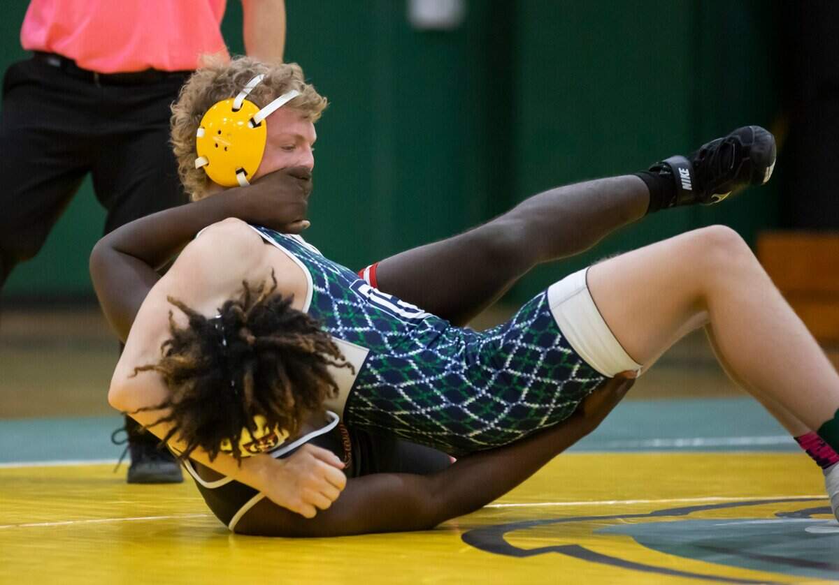 Heathwood Hall defeated Cardinal Newman and finished third in the SCISA 2022 Duals State Wrestling Tournament at Ben Lippen on Saturday, February 5, 2022.