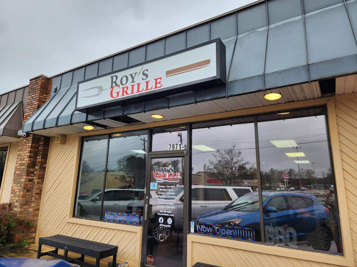 Roy’s Grille has reopened at a new location at 7971 N. Woodrow St. in Irmo.