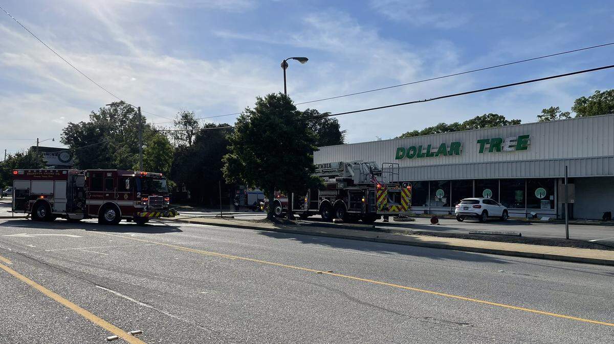 The Dollar Tree store at 2001 Rosewood Drive was damaged by a fire on April 19, 2025.