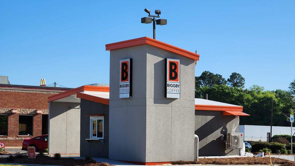 Biggby Coffee, at 1430 Two Notch Road in Lexington, just off South Lake Drive, plans to open on April 18, 2023.