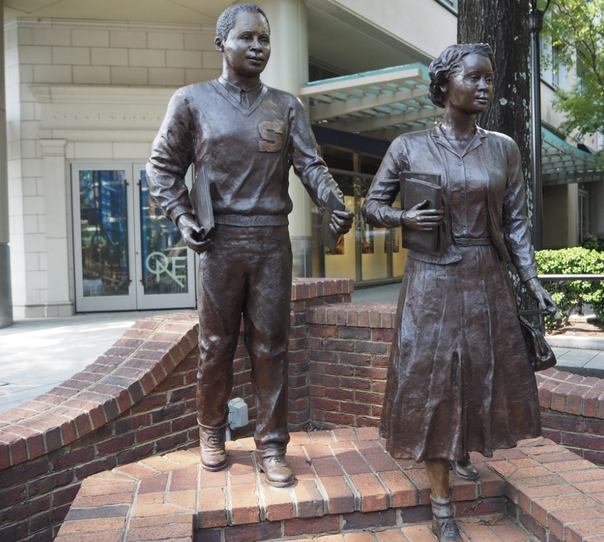 A statue by Mariah Kirby-Smith honoring Sterling High School students’ fight for civil rights was the first public art in Greenville honoring Black residents.