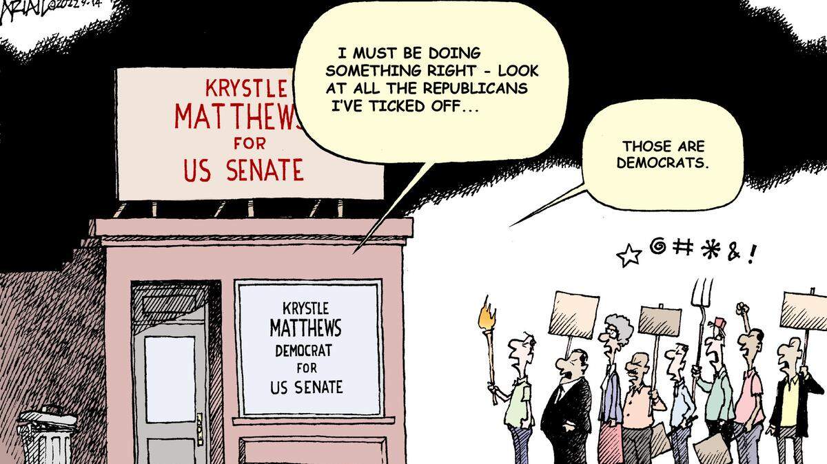 U.S. Senate candidate Krystle Matthews is upsetting a lot of folks. But are they the right folks to upset?