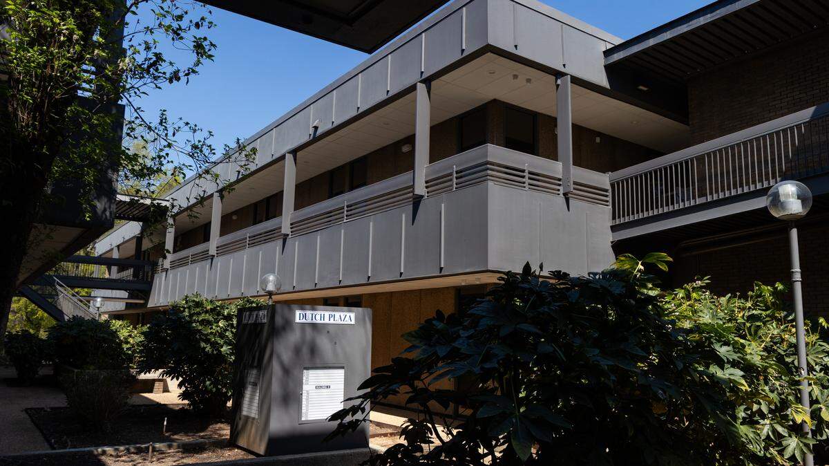 Monarch Manor, an affordable senior living apartment building, near Dutch Square Mall, on Friday, March 20, 2026. 