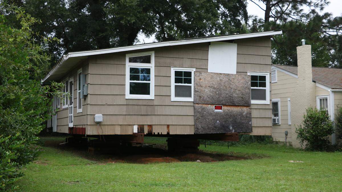 The house at 1028 M. Ave has sat vacant and decaying since a complaint over the issuing of its permit was filed by a neighbor more than four years ago.