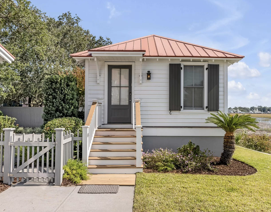 The guest house has been used as an Airbnb.