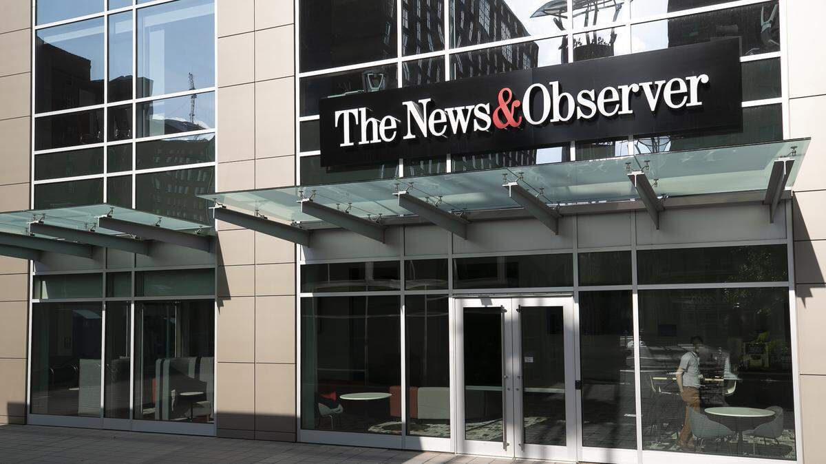 The News & Observer offices at 421 Fayetteville Street in downtown Raleigh.