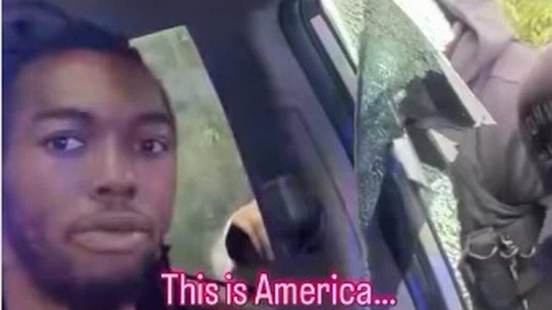 A screen shot of attorney Ben Crump’s Instagram feed showing video of Jacksonville police arresting William McNeil Jr. on Feb. 19.