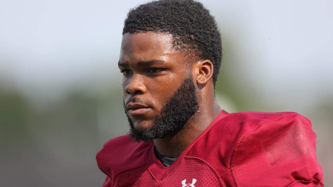 South Carolina running back Raheim “Rocket” Sanders