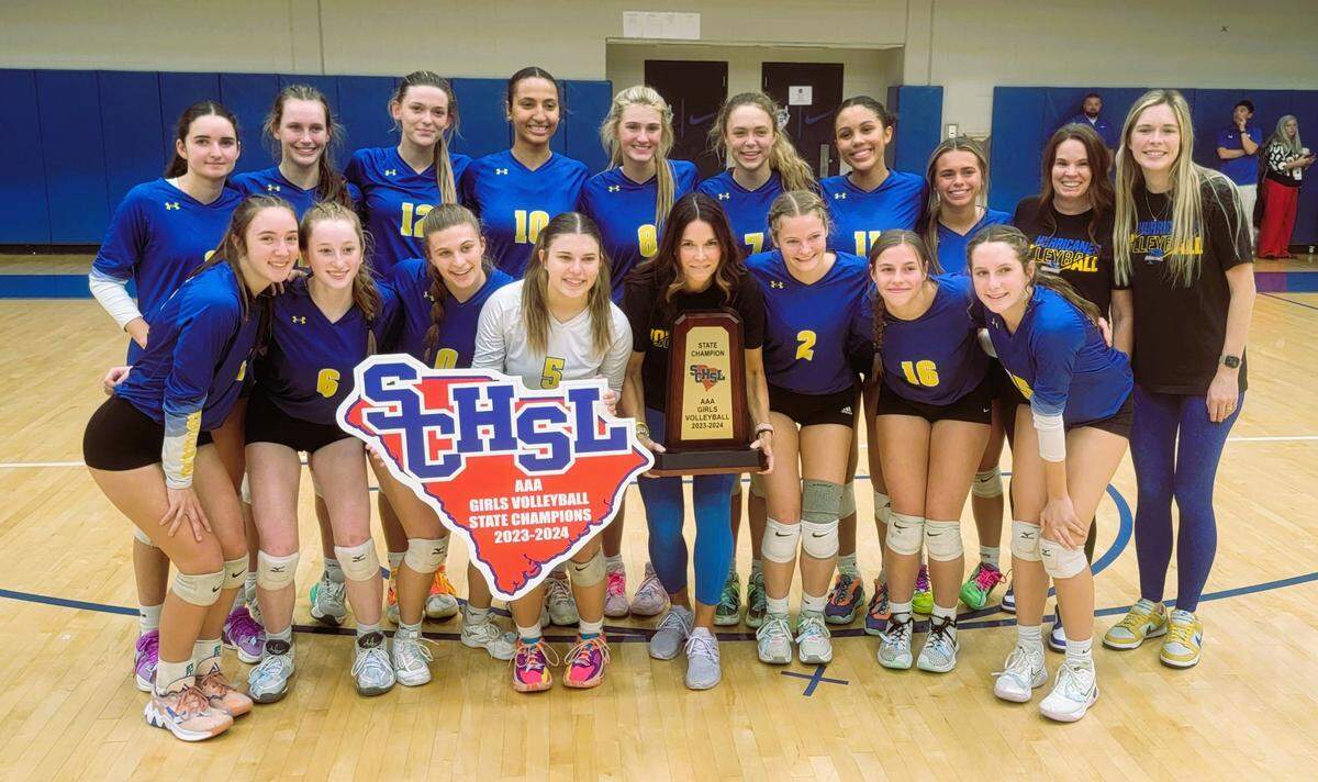 Wren volleyball won its second straight Class 3A championship on Nov. 4, 2023.