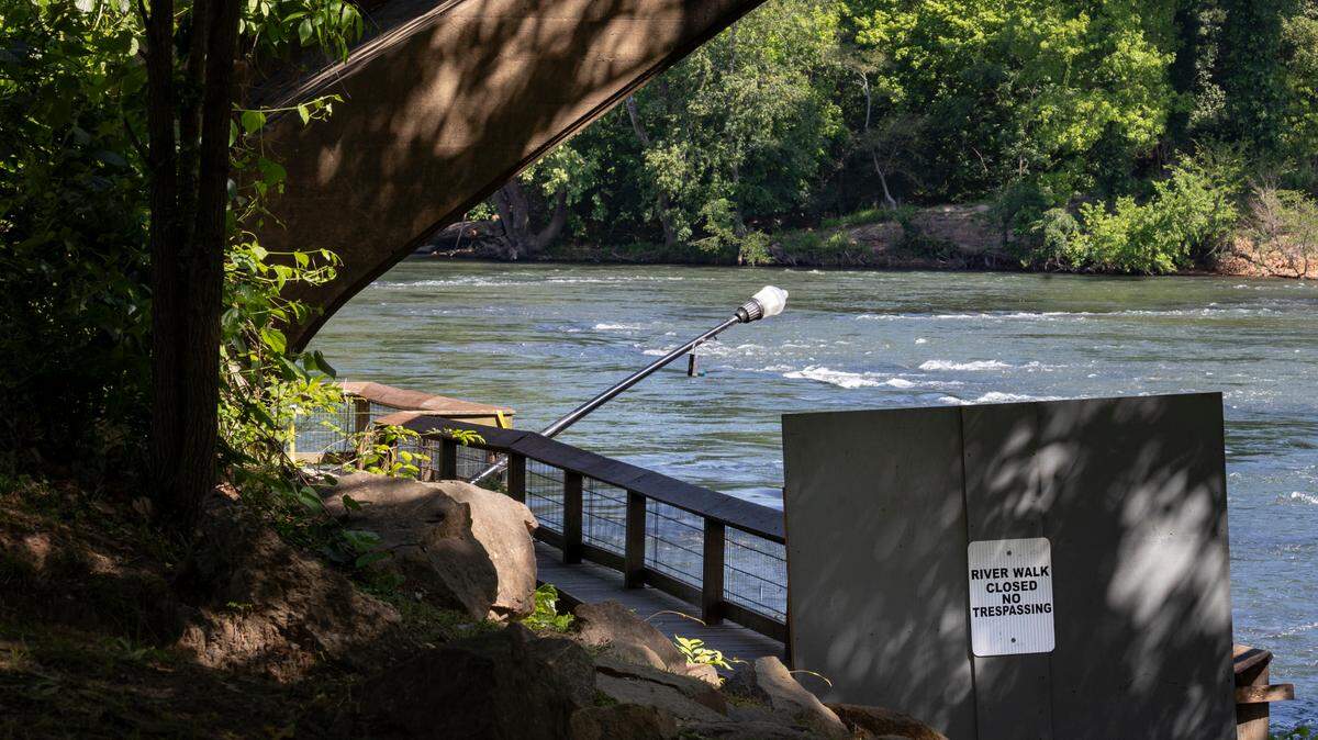 A portion of the West Columbia Riverwalk has been closed since flooding in 2024 caused by Hurricane Helene. April 29, 2025