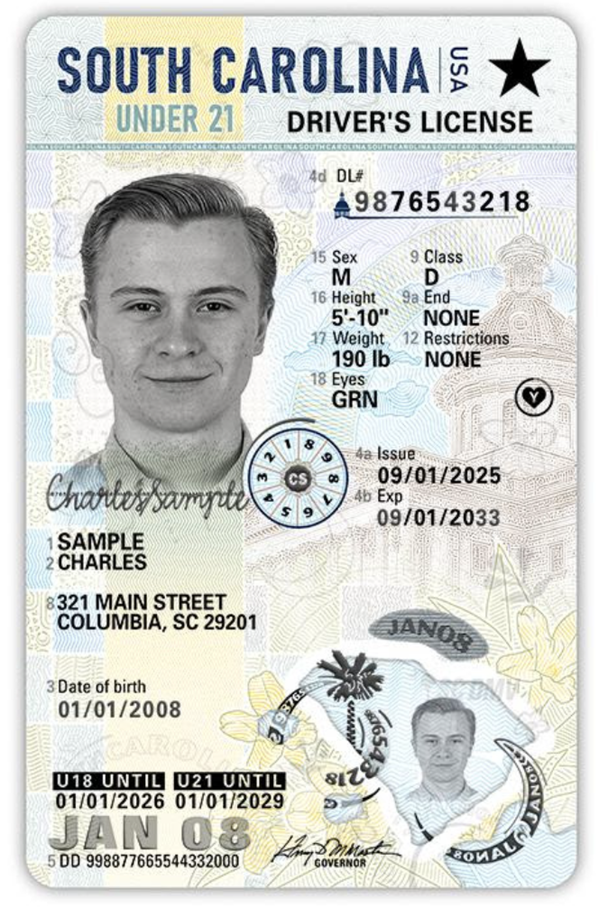 South Carolina will begin issuing a new driver’s license and ID design this fall