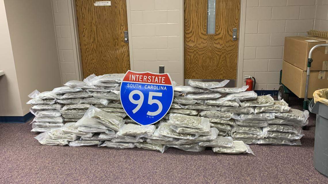 Deputies find 114 pounds of pot on passenger bus on I-95, South Carolina sheriff says