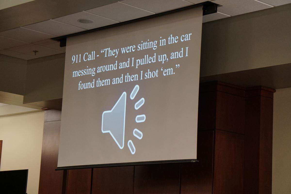 During closing arguments, solicitor Rick Hubbard played sections of Greg Leon’s 911 call made minutes after he shot and killed Arturo Bravo Santos.