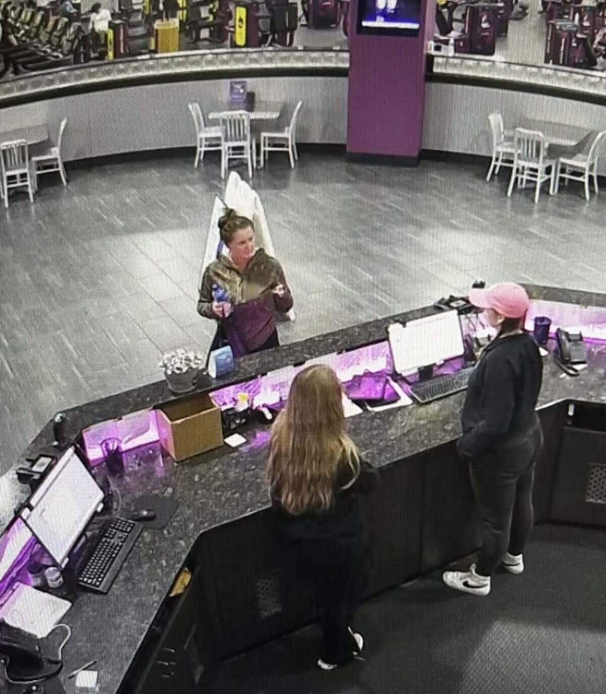Surveillance photo of Elena Katherine Moore before she was reported missing.
