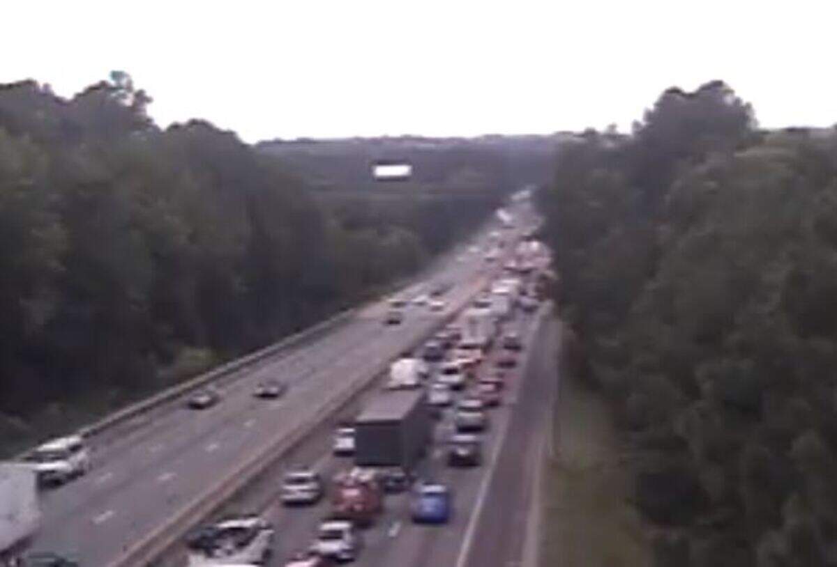 Traffic was backed up on an interstate in Columbia after a person threatened to jump off a bridge, the Richland County Sheriff’s Department confirmed.