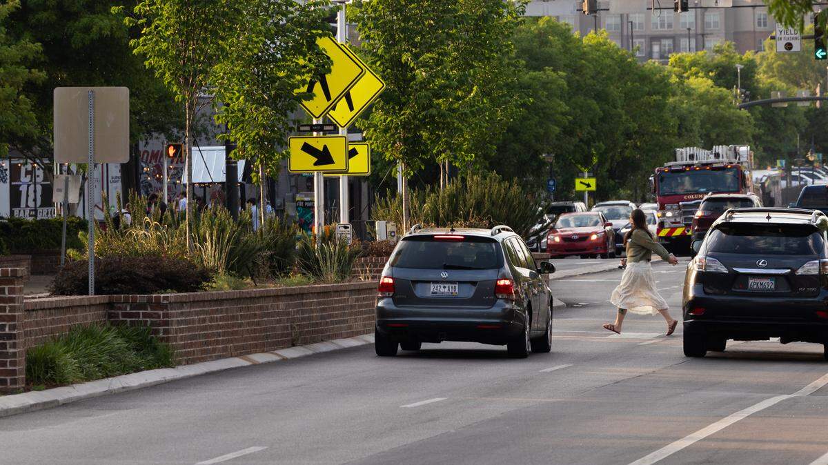 Five Points in Columbia, South Carolina on Thursday, April 23, 2026.