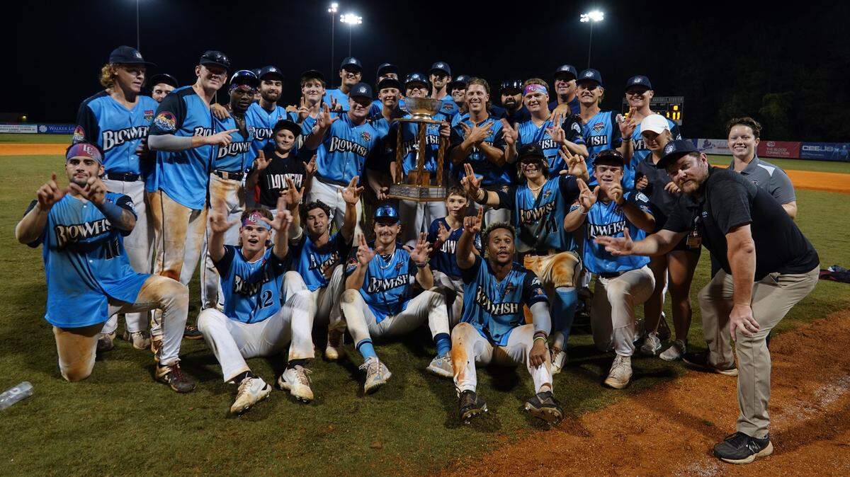 Lexington County Blowfish won the 2023 Coastal Plain League championshp on Saturday, Aug. 12, 2023.