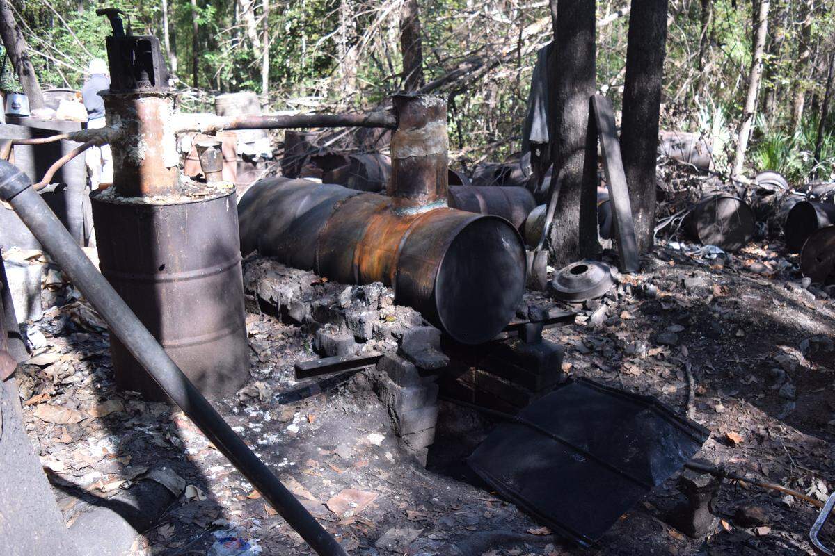 Deputies found the still deep in a wooded area, the sheriff said.