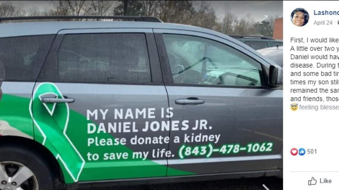 Mother donates kidney to SC man in need after seeing message on other mom’s car