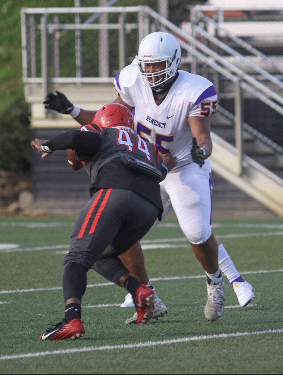 Marlon Black, right, died June 6 after a car crash on I-77. He was a sophomore football player and was studying sports management at Benedict College in Columbia, S.C.
