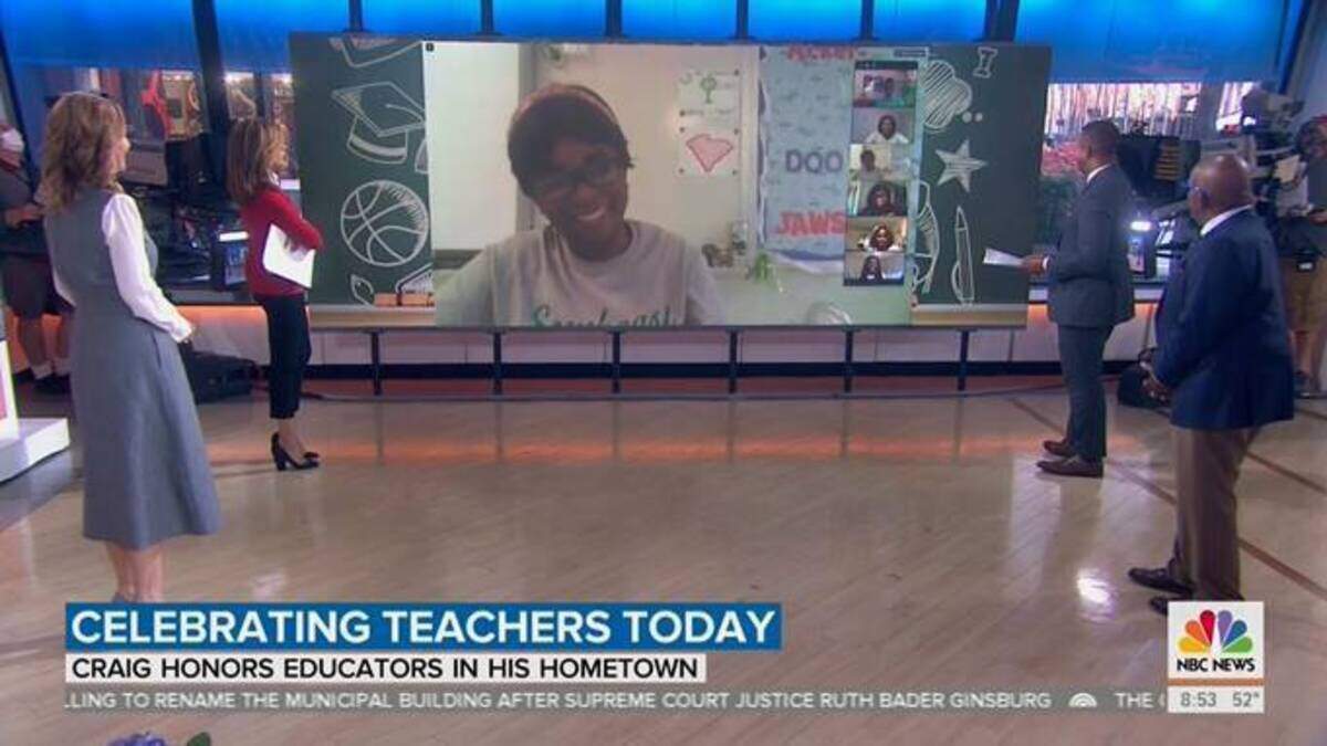 Lekena Ackerman, a teacher at Southeast Middle School in Hopkins, was honored on NBC’s “Today” show.