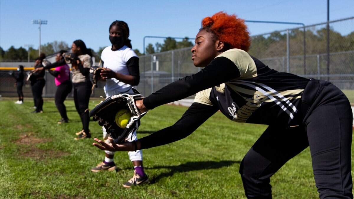 Lower Richland High School softball practices Thursday, April 7, 2022.
