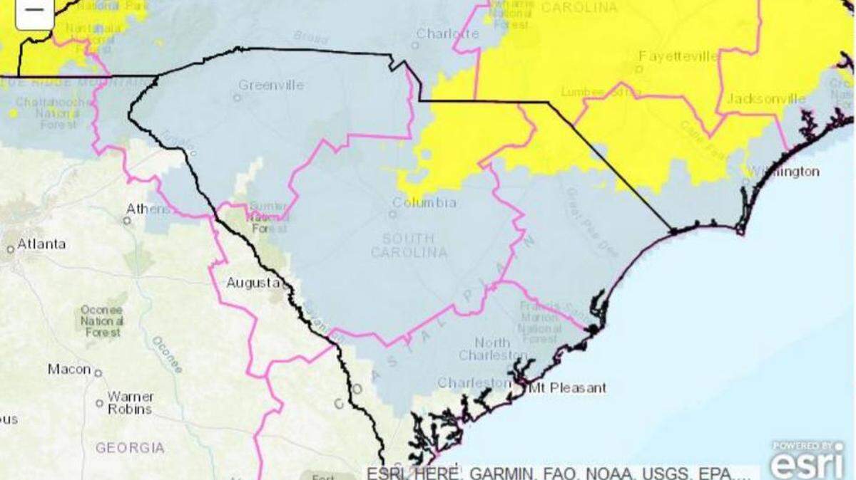 More snow could be recorded in the Midlands, according to the National Weather Service.