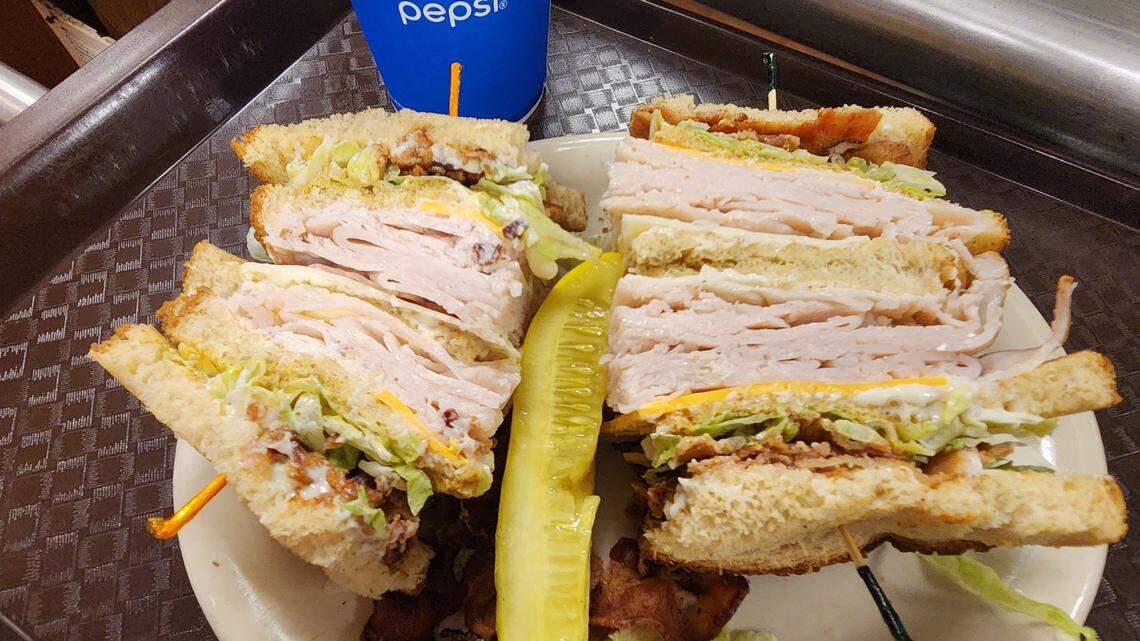The club sandwich at No Name Deli in Columbia, SC.