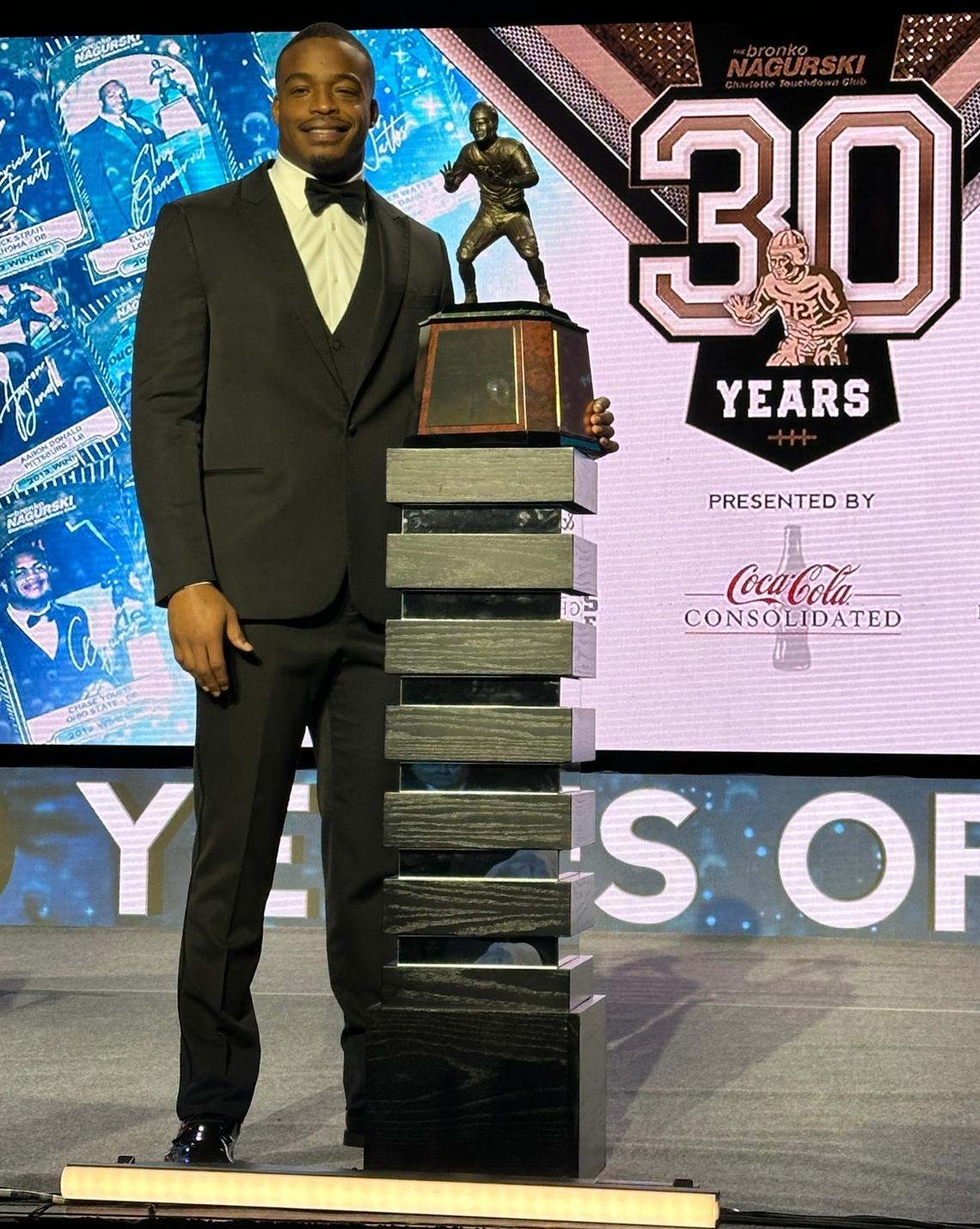 Kyle Kennard won the Bronco Nagurski Award on Monday, given to the top defensive player in college football.