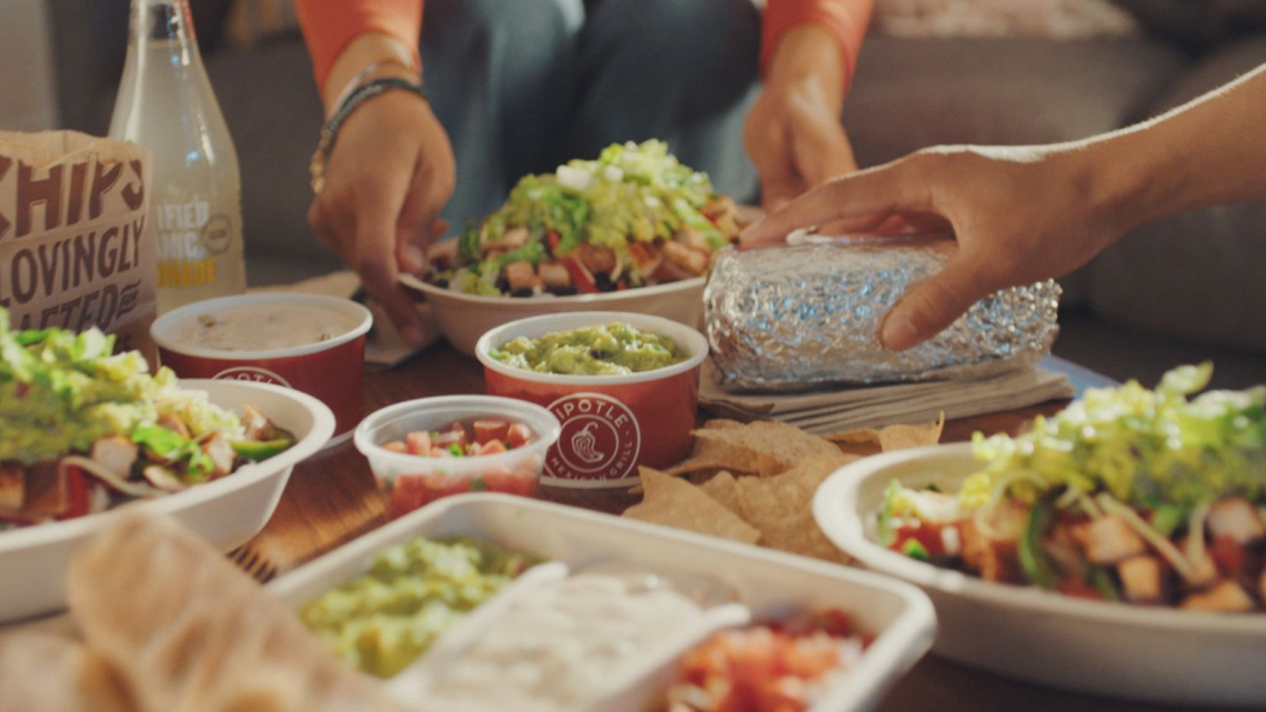 Food from Chipotle Mexican Grill.