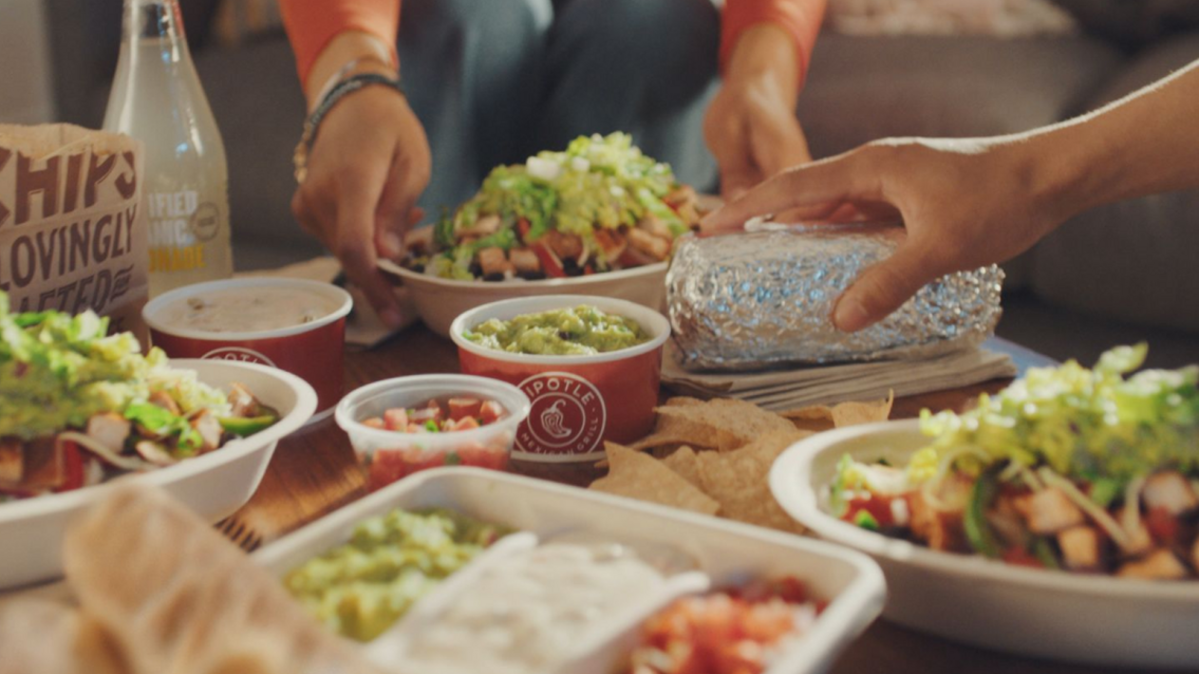 Food from Chipotle Mexican Grill.