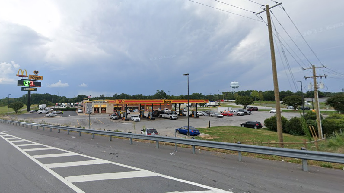 Investigators say the incident happened Nov. 1 at a Love’s Travel Center in Blacksburg, 6 miles south of the NC state line. The center is adjacent to Interstate 85.