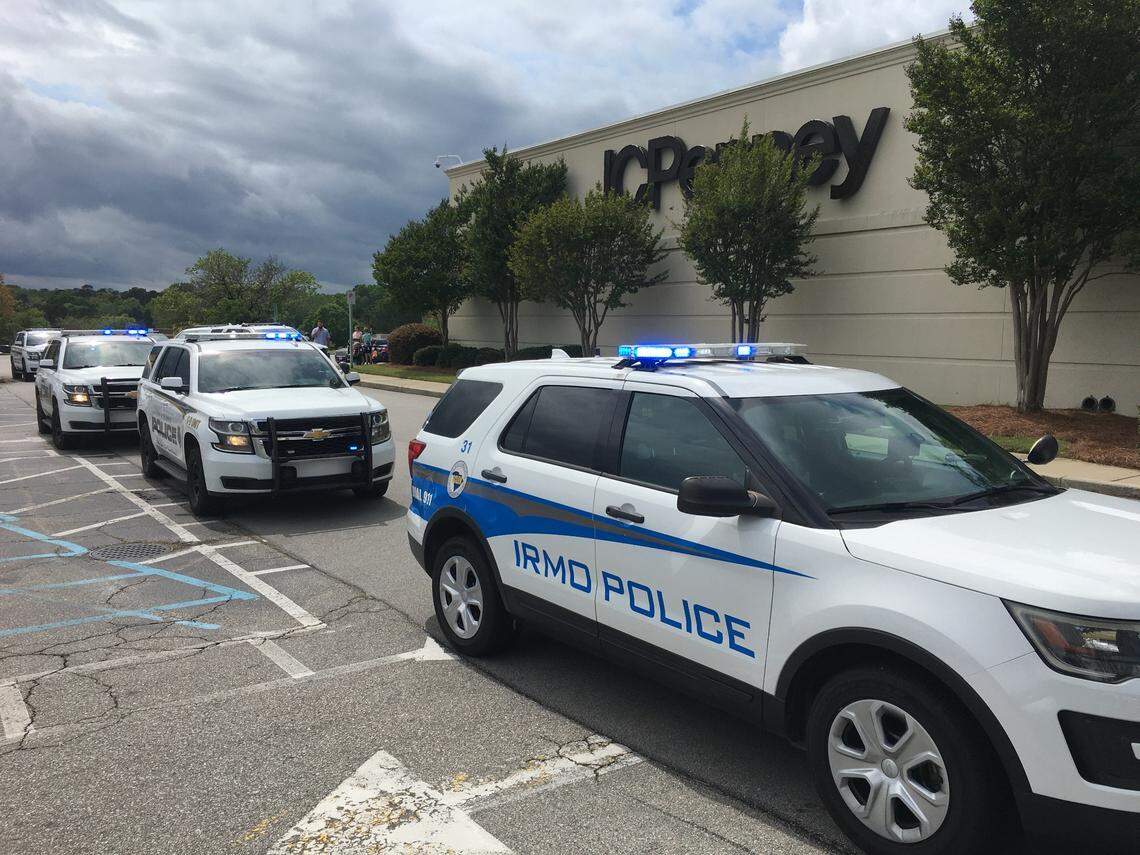 A shooting was reported at Columbiana Centre mall in Columbia, S.C., drawing heavy law enforcement presence on Saturday, April 16, 2022.