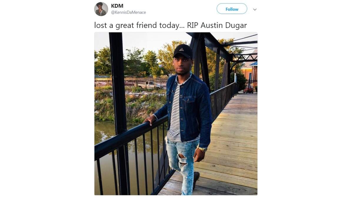 A screenshot of a friend mourning the death of 19-year-old Dutch Fork High School alum Austin Dugar.