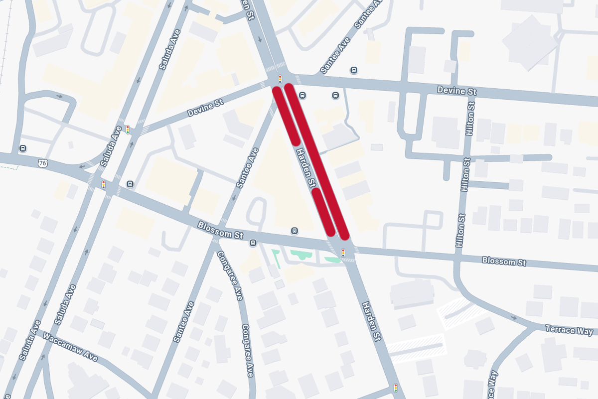 A portion of Harden Street will be closed and detoured for nighttime road work starting July 1.