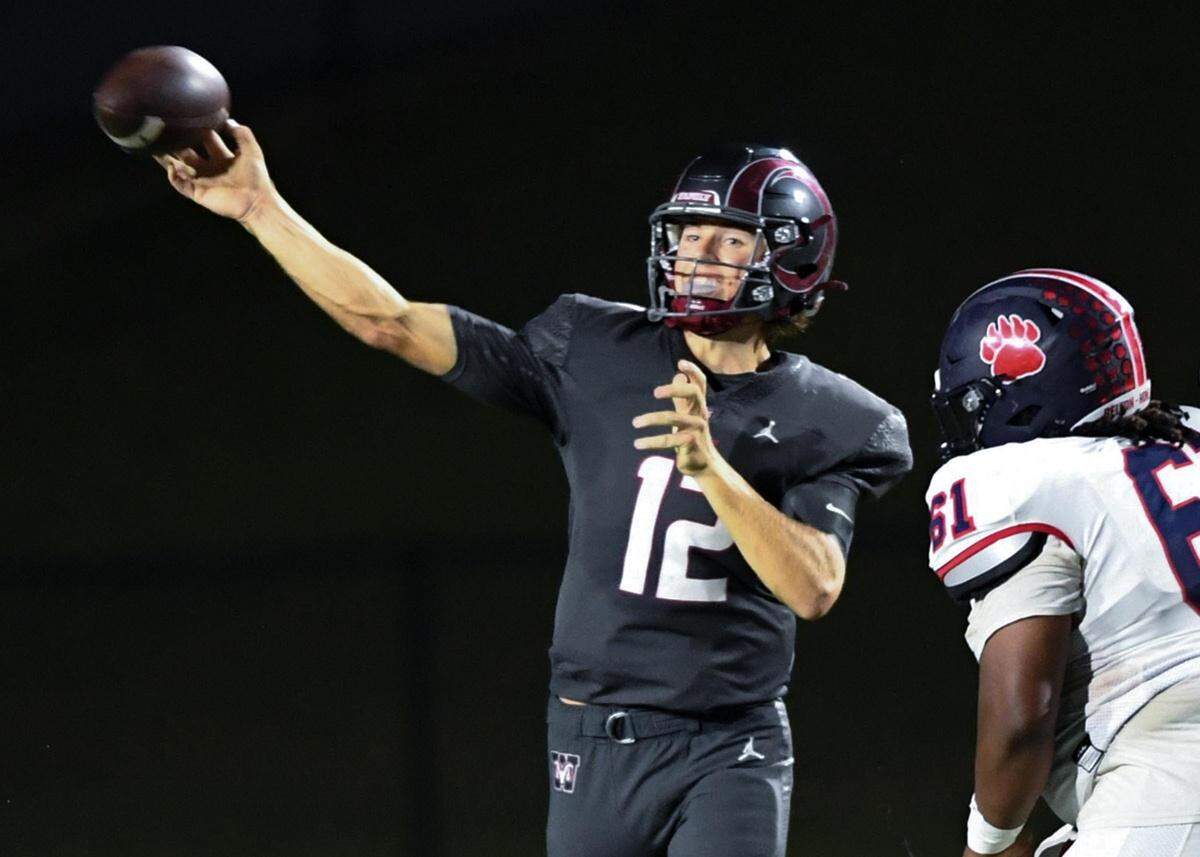 Westside High senior quarterback Cutter Woods