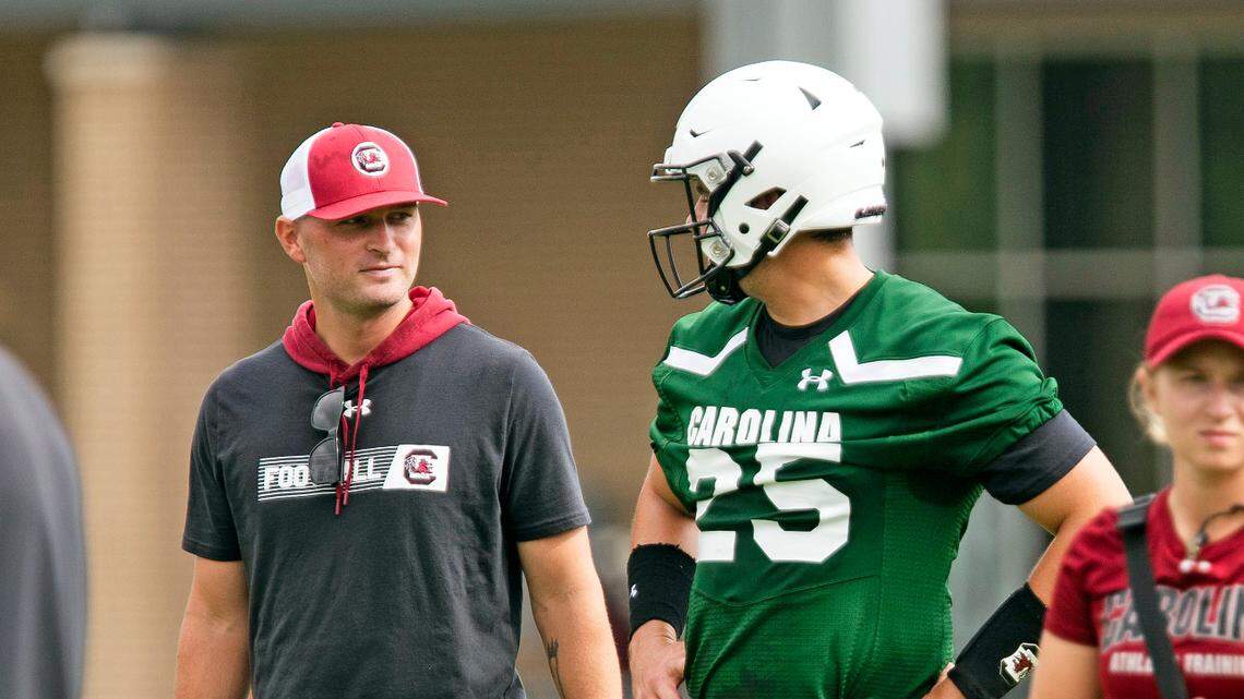 South Carolina quarterback Zeb Noland practiced with the Gamecocks on Tuesday.