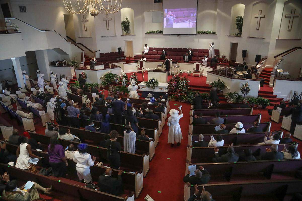 Coronavirus protocols kept a lot of family and well-wishers from attending the funeral for Laura Frances Ashe at the Progressive Church of Our Lord Jesus Christ in Columbia. Mrs. Ashe had six children, 20 grandchildren, 36 great-grandchildren and nine great-great grandchildren.