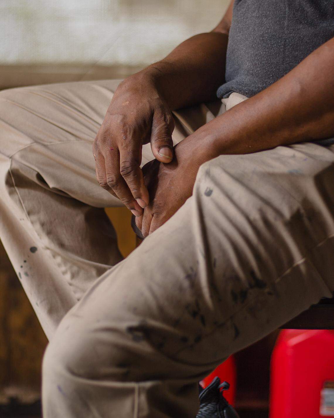 Steven Nelson at his home in Sumter.