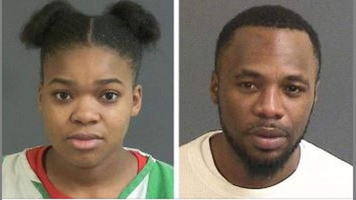 Syeann Natcole Jenkins, left, and Lanarol Dewey Huger