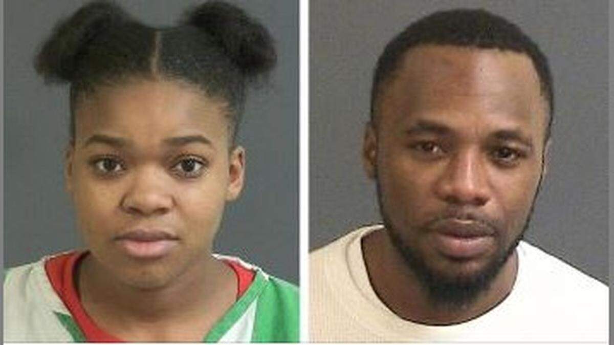Syeann Natcole Jenkins, left, and Lanarol Dewey Huger