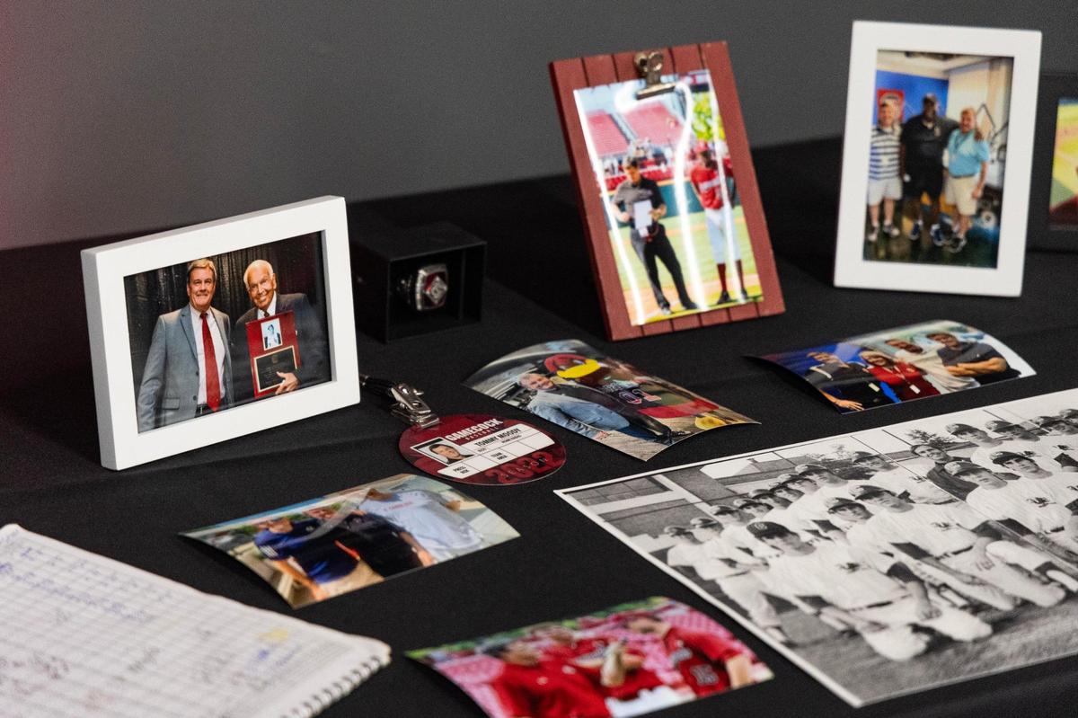 University of South Carolina athletes are inducted into the university’s hall of fame at Williams-Brice Arena on Friday, November 1, 2024.