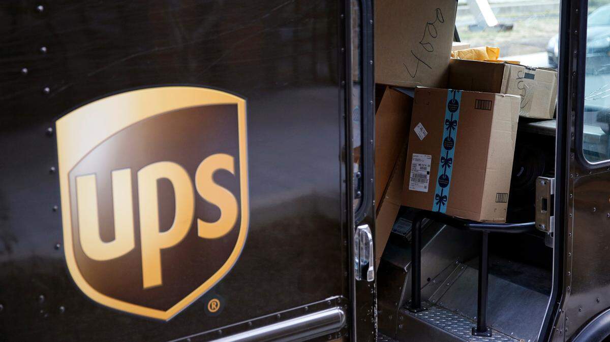FILE - In this Dec. 19, 2018, file photo packages await delivery inside of a UPS truck in Baltimore.