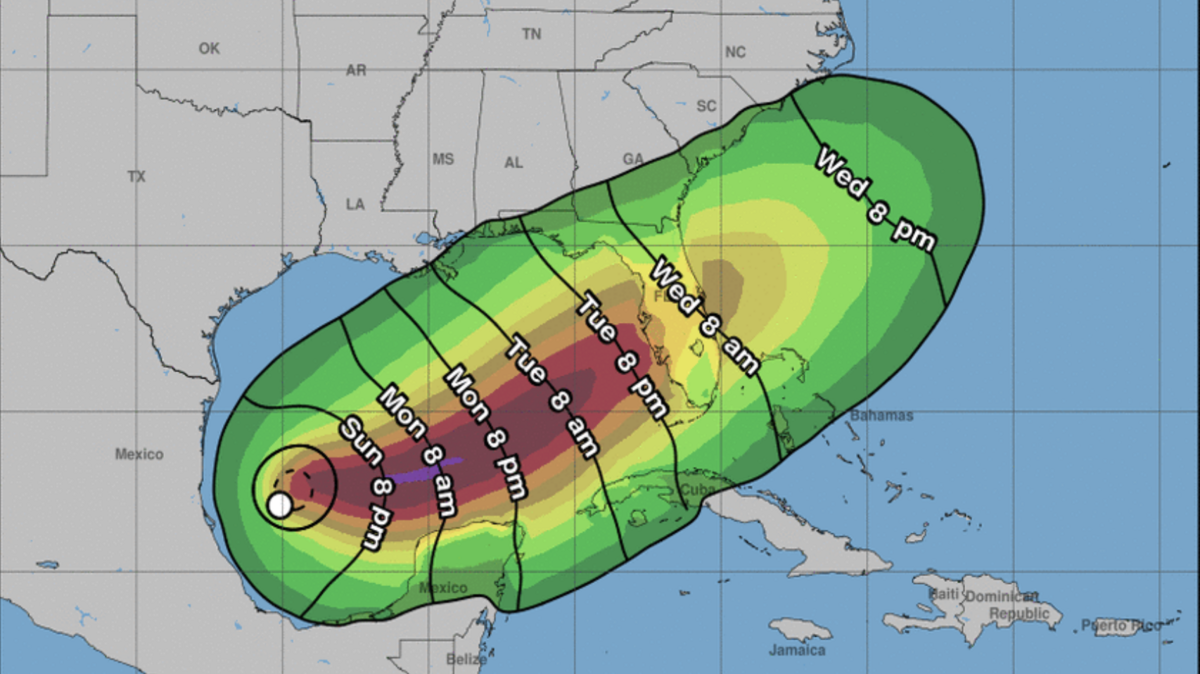 The National Weather Service said that a tropical depression in the Gulf of Mexico has strengthened to a tropical storm. It is forecast to impact the South Carolina coast, as well as Florida and Georgia.